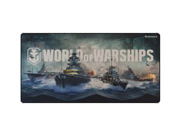 Genesis Gaming podloga za miško CARBON 500 WORLD of WARSHIPS ARMADA, MAXI 90x45cm