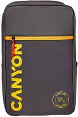 Canyon CSZ-02 nahrbtnik za 15,6" prenosni računalnik, 20x25x40cm, 20L, ročna prtljaga, siva