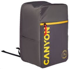 Canyon CSZ-02 nahrbtnik za 15,6" prenosni računalnik, 20x25x40cm, 20L, ročna prtljaga, siva
