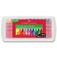 Faber-Castell Trikotni Jumbo voščenke 24 barv