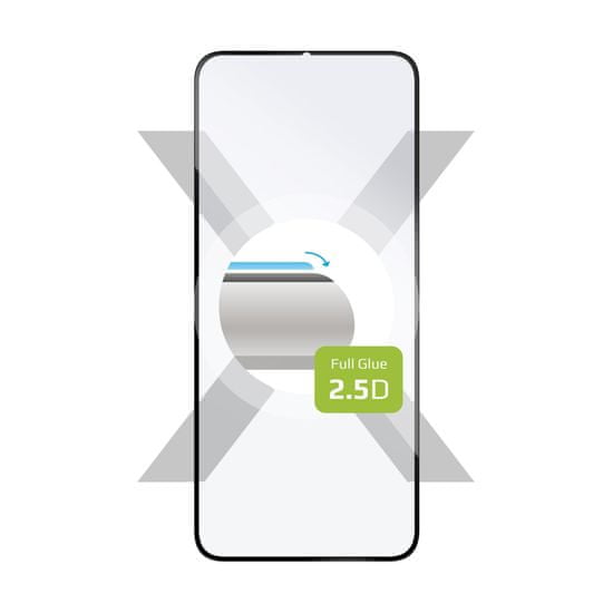 FIXED Full-Cover zaščitno steklo za Xiaomi Redmi Note 10, kaljeno, črno (FIXGFA-1033-BK)