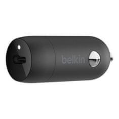 Belkin BOOST CHARGE 20W USB-C Power Delivery avtomobilski polnilnik, črn