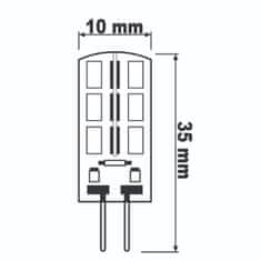 LUMILED LED žarnica 12V G4 CAPSULE 2W = 20W 200lm 3000K Toplo bela 270° 