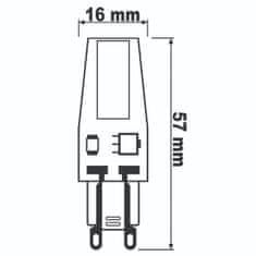 LUMILED 4x LED žarnica COB G9 CAPSULE 5W = 50W 550lm 3000K Toplo bela 360°