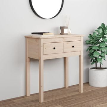 Vidaxl vidaXL Konzolna mizica 70x35x75 cm masivni borov les