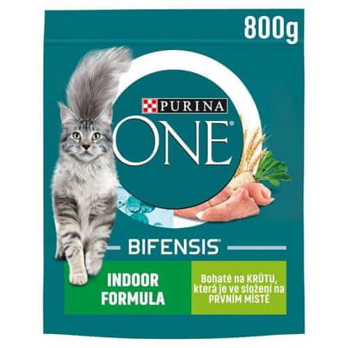Purina ONE 800g Indoor s puranom in celimi žiti