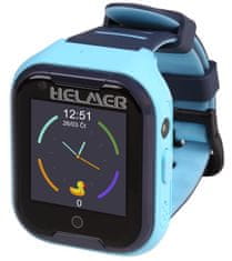 Helmer Otroška ura LK 709 z GPS lokatorjem/točko. zaslon/ 4G/ IP67/ nano SIM/ video klic/ fotografija/ Android in iOS/ modra