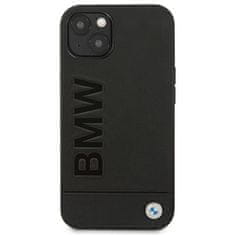Bmw ovitek bmhcp14msllbk iphone 14 plus 6.7; črn/črn leather stamp