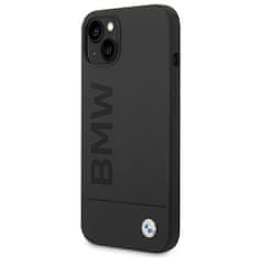 Bmw ovitek bmhmp14mslblbk iphone 14 plus 6.7; črno / črno trdo ohišje silicone signature logo magsafe