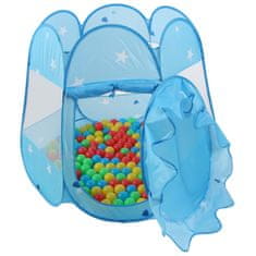 Kiduku Otroški igralni šotor z žogicami Modra