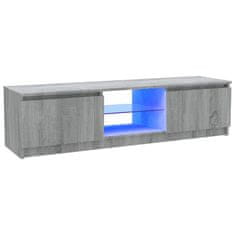 Vidaxl TV omarica z LED lučkami siva sonoma 120x30x36 cm