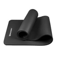 slomart Gymnastic Yoga Premium protidrsna podloga za vadbo 10mm + ovitek, črna