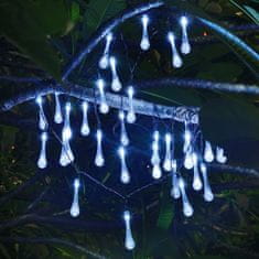 Bezdoteku LEDSolar 20 božična sončna veriga kapljice hladno bela, iPRO, 2W, hladno bela