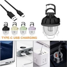 Bezdoteku ICE luč za kampiranje Pasica z USB črno, iPRO, 15 W, hladno in toplo bela