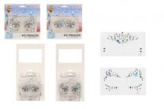 Teddies Dekoracija obraza z diamanti/kamni Ice Princess plastika 2 vrsti v vrečki 18x17,5cm