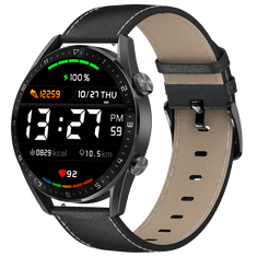 ARMODD Silentwatch 5 Pro črna z usnjenim paščkom + silikonski pašček, pametna ura