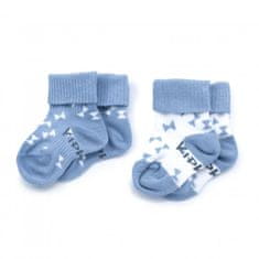 KipKep Otroške nogavice Stay-on-Socks 0-6m 2 para Party Blue