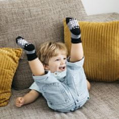 KipKep otroške nogavice Stay-on-Socks ANTISLIP 12-18m 1pár Black