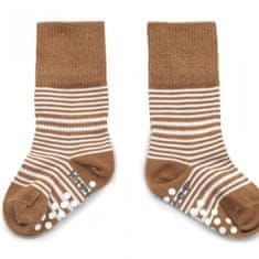KipKep Otroške nogavice Stay-on-Socks ANTISLIP 12-18m 1 par Camel