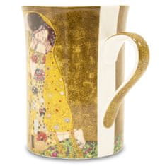 ZAKLADNICA DOBRIH I. Lonček iz porcelana z dekorjem Klimt Poljub