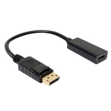 Northix Adapter DisplayPort na HDMI, črn