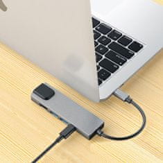 Northix USB-C Multiport - HDMI, Ethernet, USB-C, 2x USB-3.0 