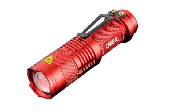Northix LED svetilka CREE Ultrafire - rdeča