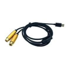 Northix Adapterski kabel - USB-C na 2x RCA 