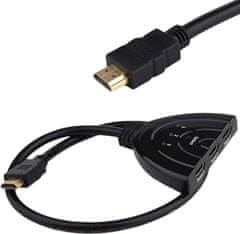 Northix HDMI stikalo, 3-smerno 