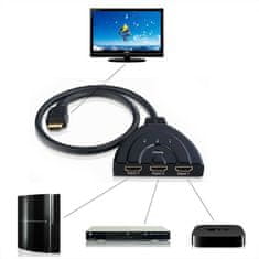 Northix HDMI stikalo, 3-smerno 