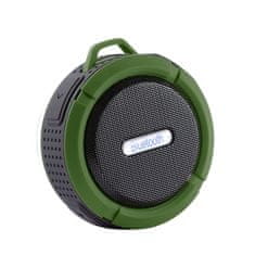 Northix Brezžični vodotesni zvočnik s priseskom - zelen 