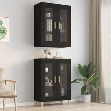Vidaxl vidaXL Stenska omarica črna 69,5 x 34 x 90 cm
