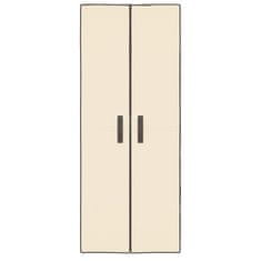 Vidaxl Omarica za čevlje krem 60x30x166 cm blago
