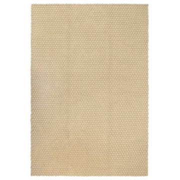 shumee vidaXL Preproga pravokotna naravna 80x160 cm bombaž