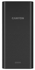 Canyon Power Bank PB-2001, 20000 mAh, črna
