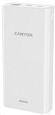 Canyon Power Bank PB-2001, 20000 mAh, bela