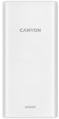 Canyon Power Bank PB-2001, 20000 mAh, bela