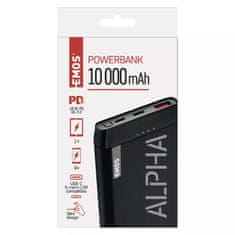 Emos Powerbank AlphaQ2 20, 20000 mAh, 22,5 W, črna