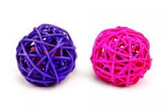 Beeztees Balon iz ratana z mačjo meto 18cm