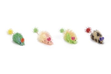 Beeztees Mačja igrača miška z dolgo dlako 6,5cm
