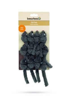 Beeztees Mačja igrača miška z ropotuljico