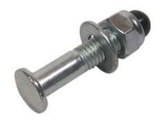 Vijak sedeža + matica M8x35 srebrna