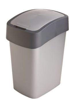 Curver Koš za odpadke Curver FLIPBIN 25L - Siva Plastika