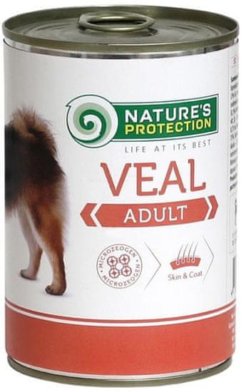 Nature's Protection Dog Cons. Telečje meso za odrasle 400 g