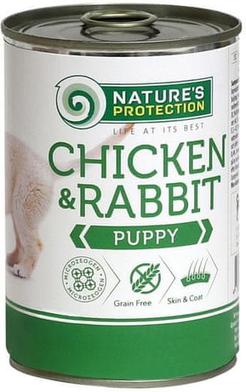 Nature's Protection Dog Cons. Puppy chicken/rabbit 400 g