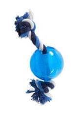 Buster Igrača za pse Močna žoga z vrvjo svetlo modra, L