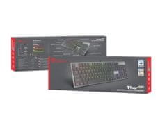 Genesis Gaming mehanska tipkovnica THOR 420/RGB/Content Slim Blue/Wireless USB/US layout/Gray