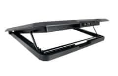 C-Tech CLP-140, hladilna podloga, 15,6", 2x 140 mm, 2x USB, modra osvetlitev