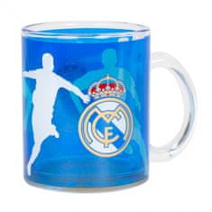 Real Madrid steklena skodelica, modra