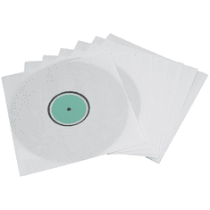 Hama notranji zaščitni ovitki za gramofonske plošče (vinil/LP), beli, 10 kosov